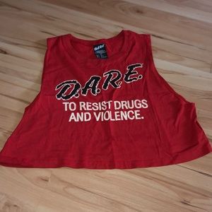 D.A.R.E. crop tank top